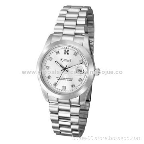 Silver Business Style Jewelry Watches with 3ATM Waterproof, Japan Movement